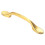 Loops 4x 128mm Shaker Style Cabinet Pull Handle 76mm Fixing Centres Satin Brass 2