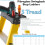 Loops 0.9m FIBREGLASS Swingback Step Ladders 5 Tread Professional Lightweight Steps 2