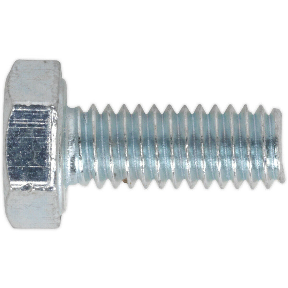 50 PACK HT Setscrew - M4 x 16mm - Grade 8.8 Zinc - Fully Threaded - DIN 933