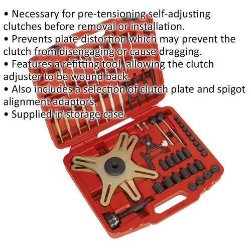 Loops SAC Clutch Alignment Tool - 17.9mm to 33.9mm Adapters - Self Adjusting Refitting 1