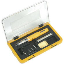 8pc Butane Soldering Torch / Heat FLAME Pen Gun Kit - 450 Degree & Multi Nozzles