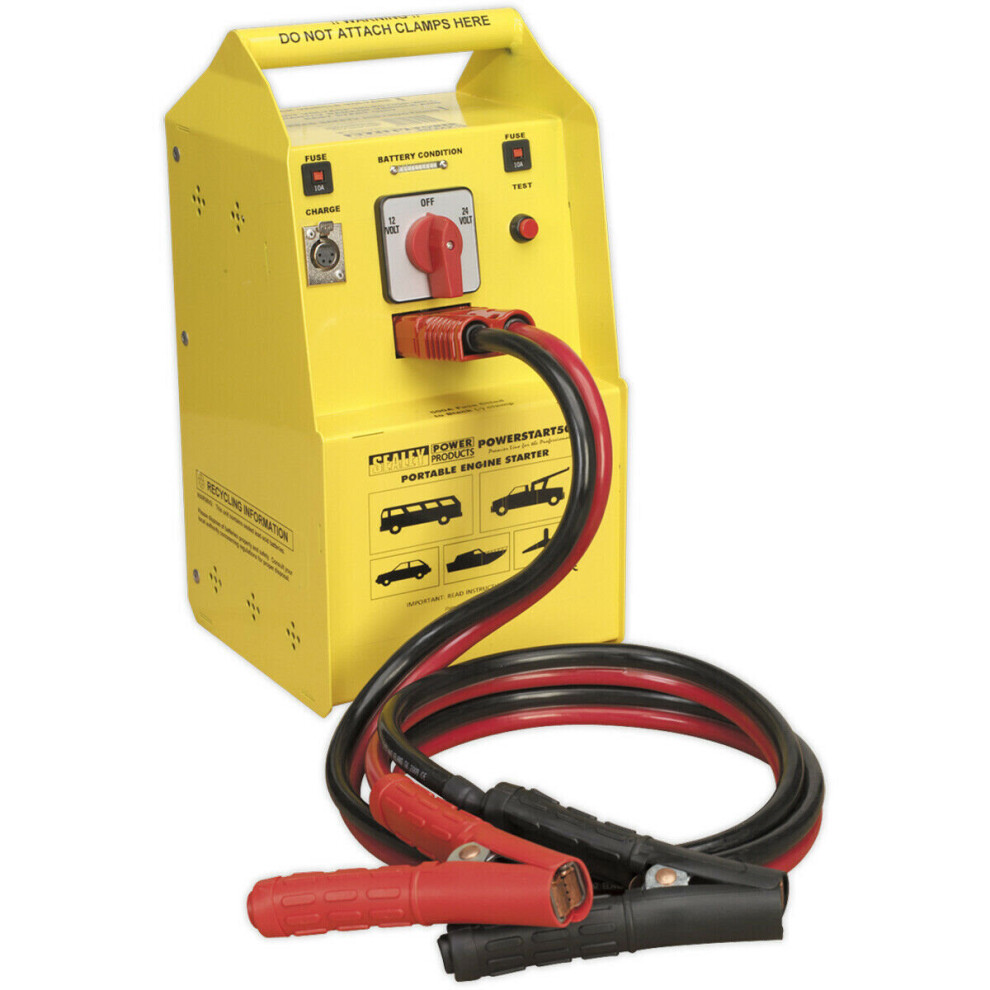 High Power Emergency Jump Starter - Engines Up To 500 hp - 4400A / 2200A