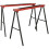 Loops PAIR Fold Down Trestles - 100kg Capacity Each - 995mm Width - Pressed Steel 1