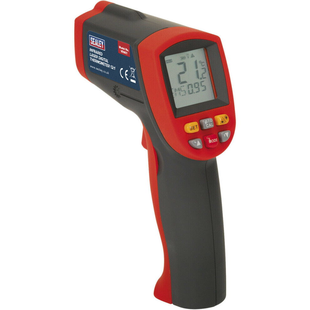 Infrared Laser Digital Thermometer - 700Ã Max Temperature - Battery Powered