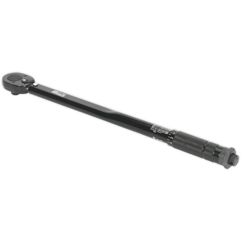 Calibrated Micrometer Torque Wrench - 1/2" Sq Drive - Flip Reverse - Black 5056524248393