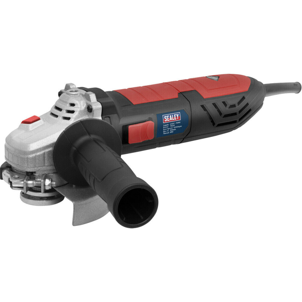 100mm Angle Grinder - 750W Heavy Duty Motor - 12000 RPM - M10 x 1.5mm Spindle