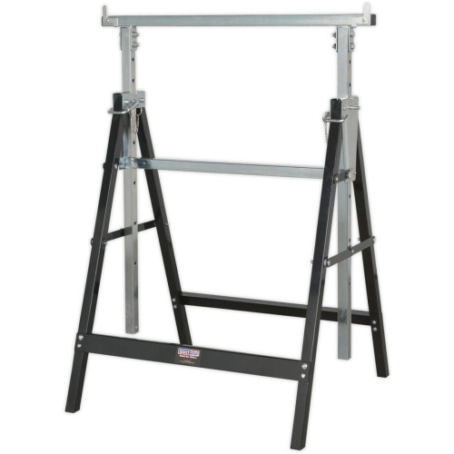 Loops Fold Down Telescopic Trestle - 200kg Capacity - 7 Position Height Adjustment 2