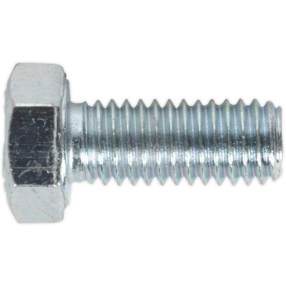 50 PACK HT Setscrew - M5 x 12mm - Grade 8.8 Zinc - Fully Threaded - DIN 933