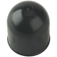 50mm Black Plastic Tow Ball Cover - Universal - Protective PVC Cover Cap