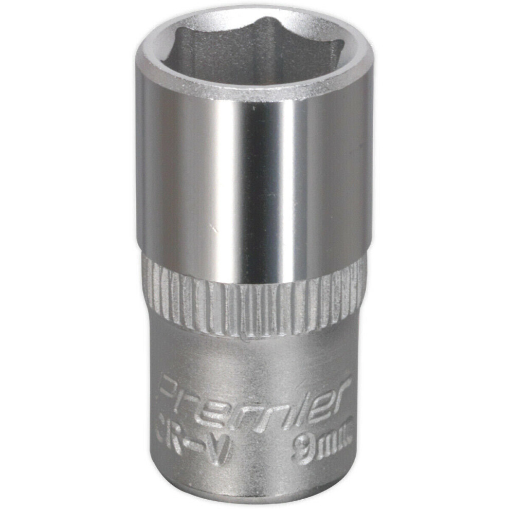 9Mm Forged Steel Drive Socket - 1/4" Square Drive - Chrome Vanadium Socket 5056581906304