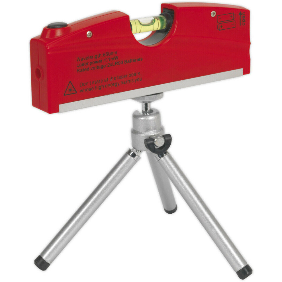 Mini Laser Level Unit with Tripod - Headlamp Beam Calibration - Battery Powered