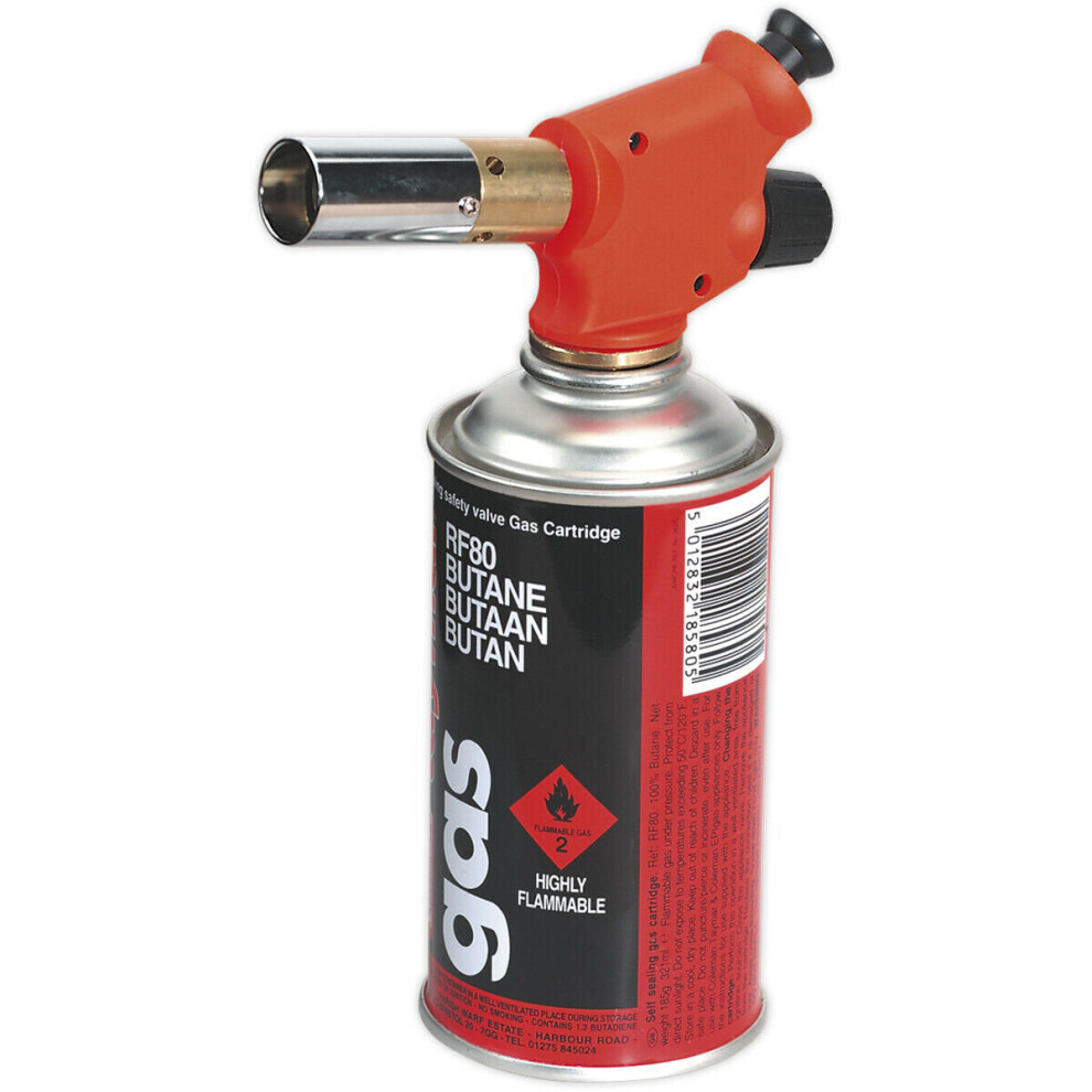 Mini Butane Soldering Blow Torch Head - Adjustable Flame - Cartridge NOT INC