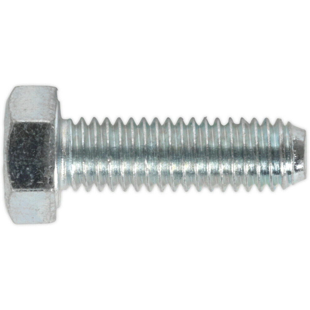 50 PACK HT Setscrew - M5 x 16mm - Grade 8.8 Zinc - Fully Threaded - DIN 933