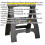 Loops Heavy Duty Folding Workshop Trestle - Rubber Feet - 810mm Height - Composite 2