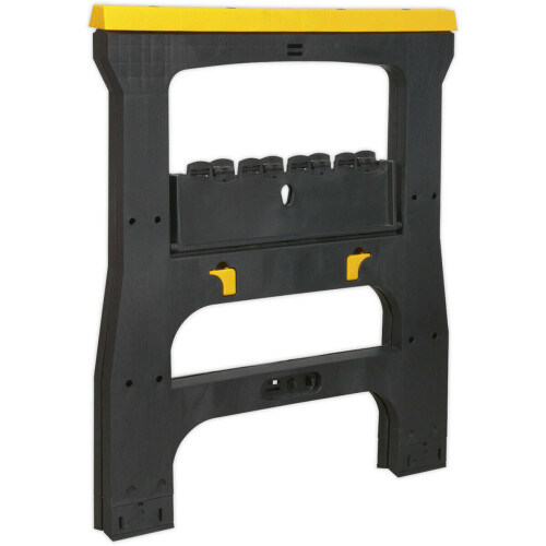 Loops Heavy Duty Folding Workshop Trestle - Rubber Feet - 810mm Height - Composite 2