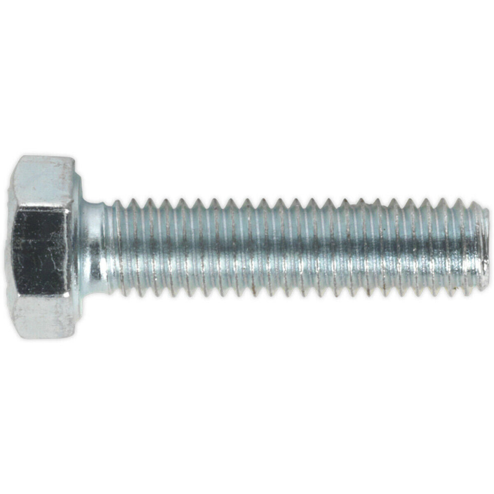 50 PACK HT Setscrew - M5 x 20mm - Grade 8.8 Zinc - Fully Threaded - DIN 933