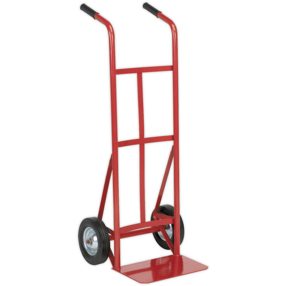 150kg Sack Truck with Solid Tyres - Tubular Steel Location - Rubber Handgrips