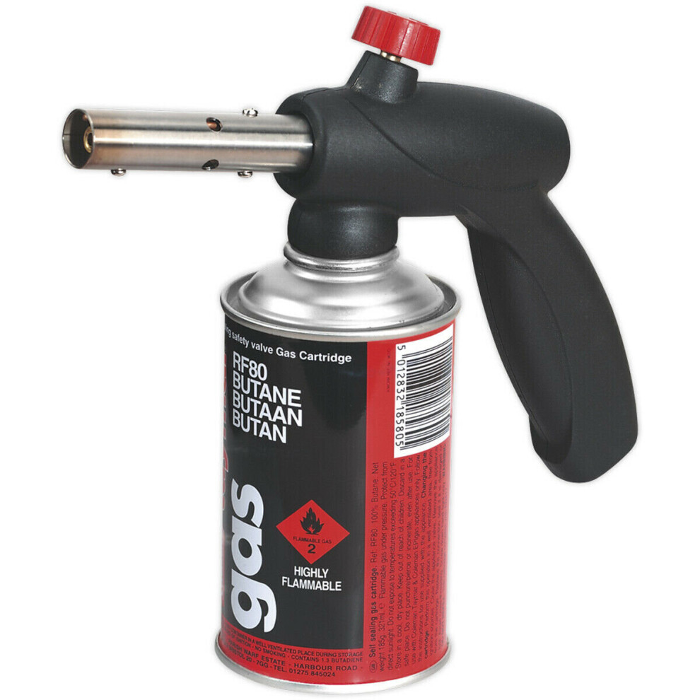 Loops Maxi Butane Soldering Blow Torch Head - Adjustable Flame - Cartridge Not Inc