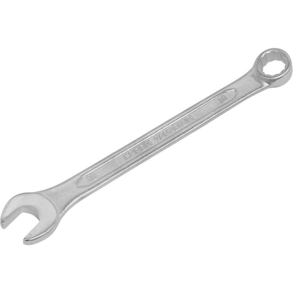 10Mm Combination Spanner - Fully Polished Heads - Chrome Vanadium Steel 5056581902764