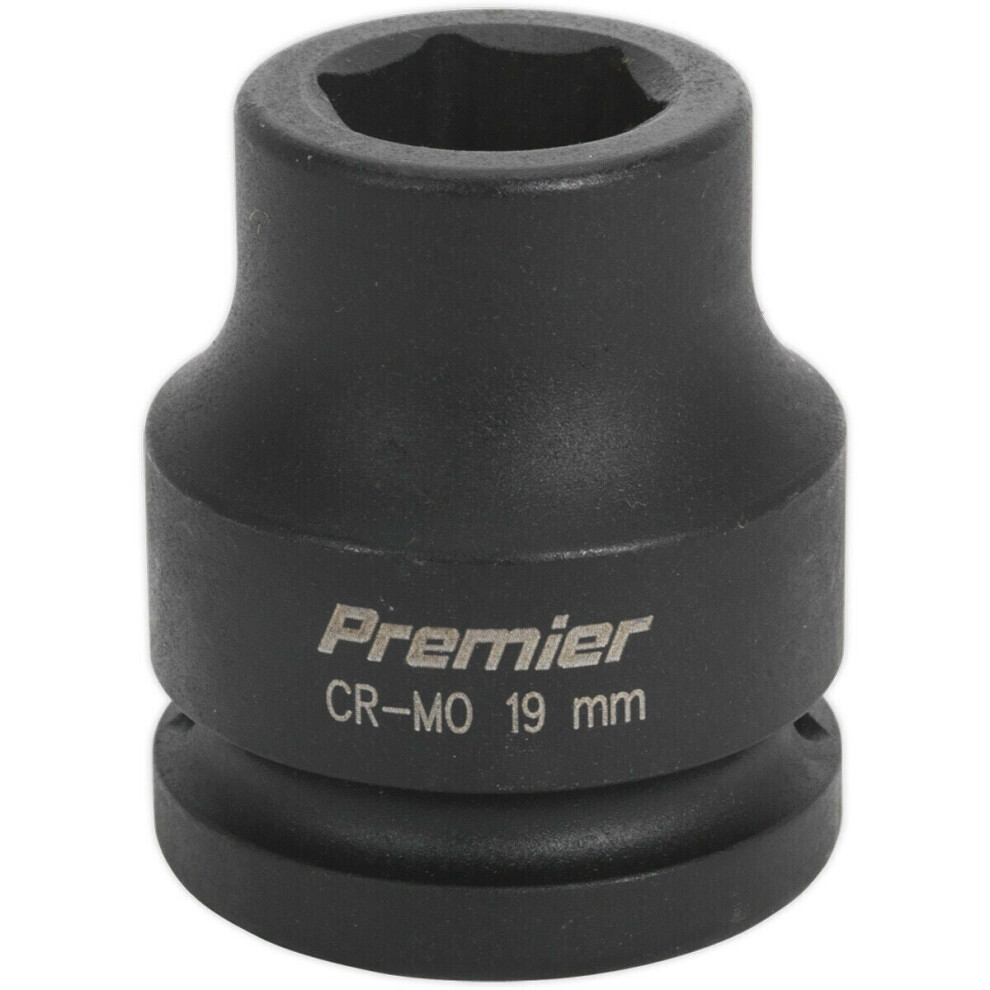 19mm Forged Impact Socket - 3/4 Inch Sq Drive - Chromoly Impact Wrench Socket-image-OPC-P8WKJRM-NEW