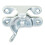 Loops Fitch Pattern Sash Window Fastener 49mm Fixing Centres Polished Chrome 2