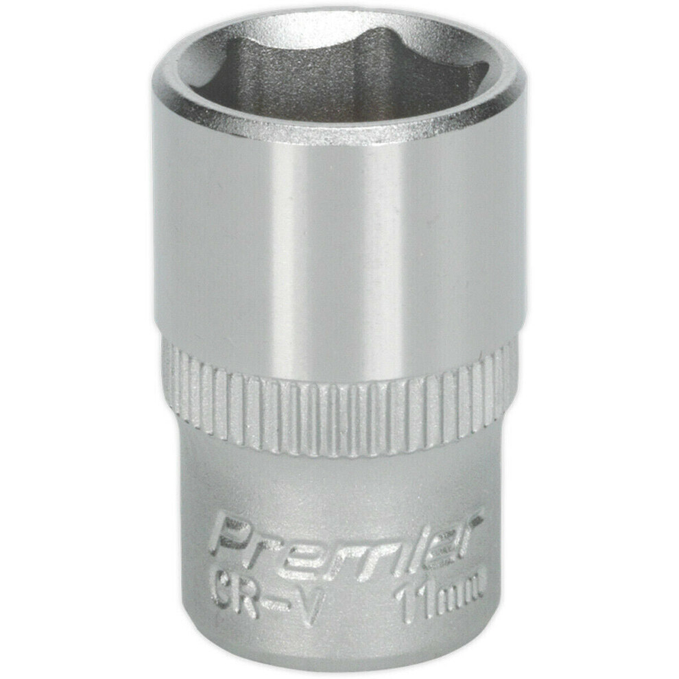 11mm Forged Steel Drive Socket - 1/4" Square Drive - Chrome Vanadium Socket