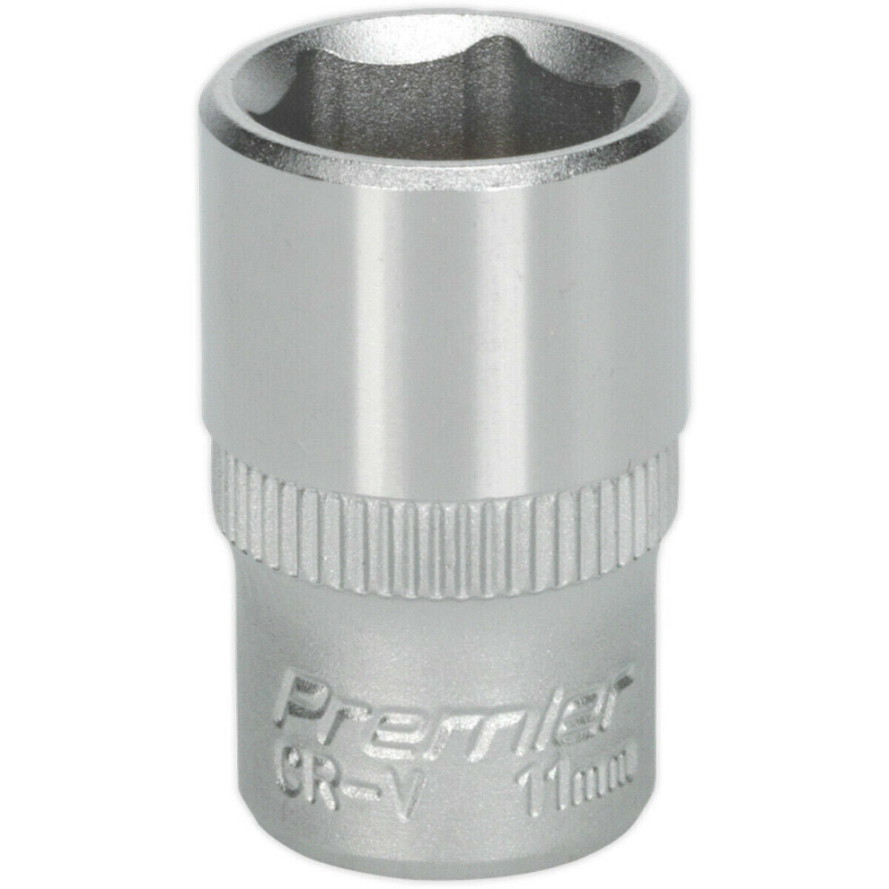 11Mm Forged Steel Drive Socket - 1/4" Square Drive - Chrome Vanadium Socket 5056581906342