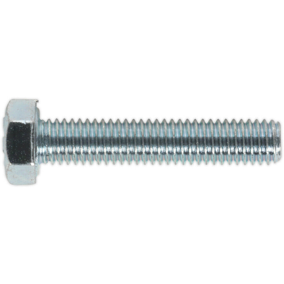 50 PACK HT Setscrew - M5 x 25mm - Grade 8.8 Zinc - Fully Threaded - DIN 933