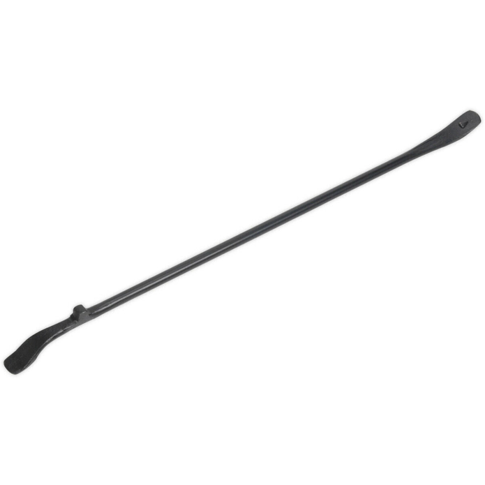 940mm Heavy Duty Tyre Lever - Carbon Steel Hook & Taper Ends Wheel Iron Pry Bar