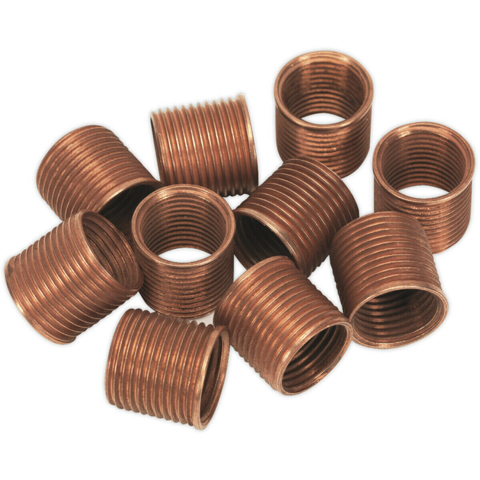 Photos - Other for Repair 10 PACK 15mm Thread Inserts - M14 x 1.25mm - Suitable for ys10921 Repair Kit Spark-Plug-Thread-Repair-Inserts-M14-15mm-Pack