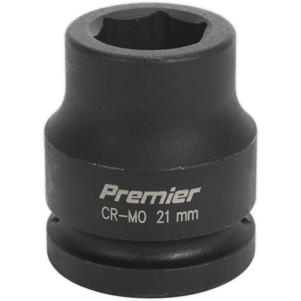 21mm Forged Impact Socket - 3/4 Inch Sq Drive - Chromoly Impact Wrench Socket
