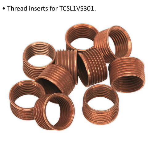 Loops 10 PACK 9.4mm Thread Inserts - M14 x 1.25mm - Suitable for ys10921 Repair Kit 1