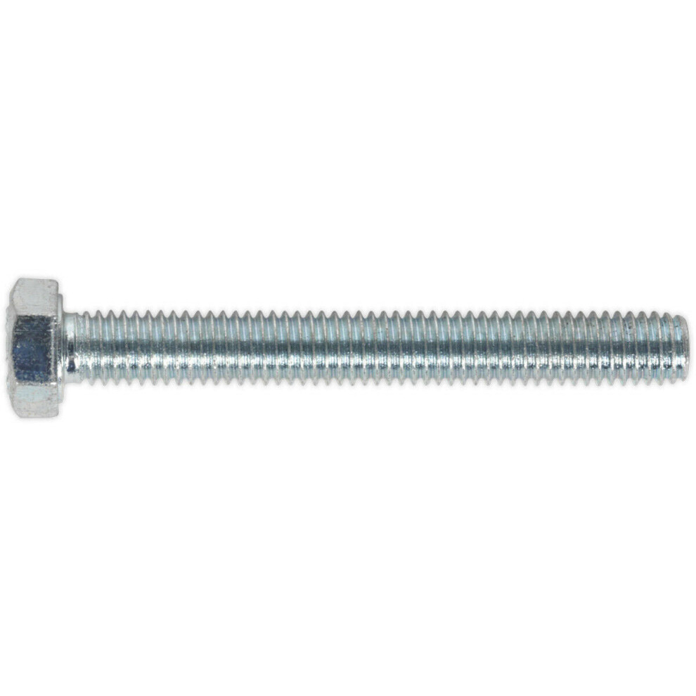 50 PACK HT Setscrew - M5 x 40mm - Grade 8.8 Zinc - Fully Threaded - DIN 933