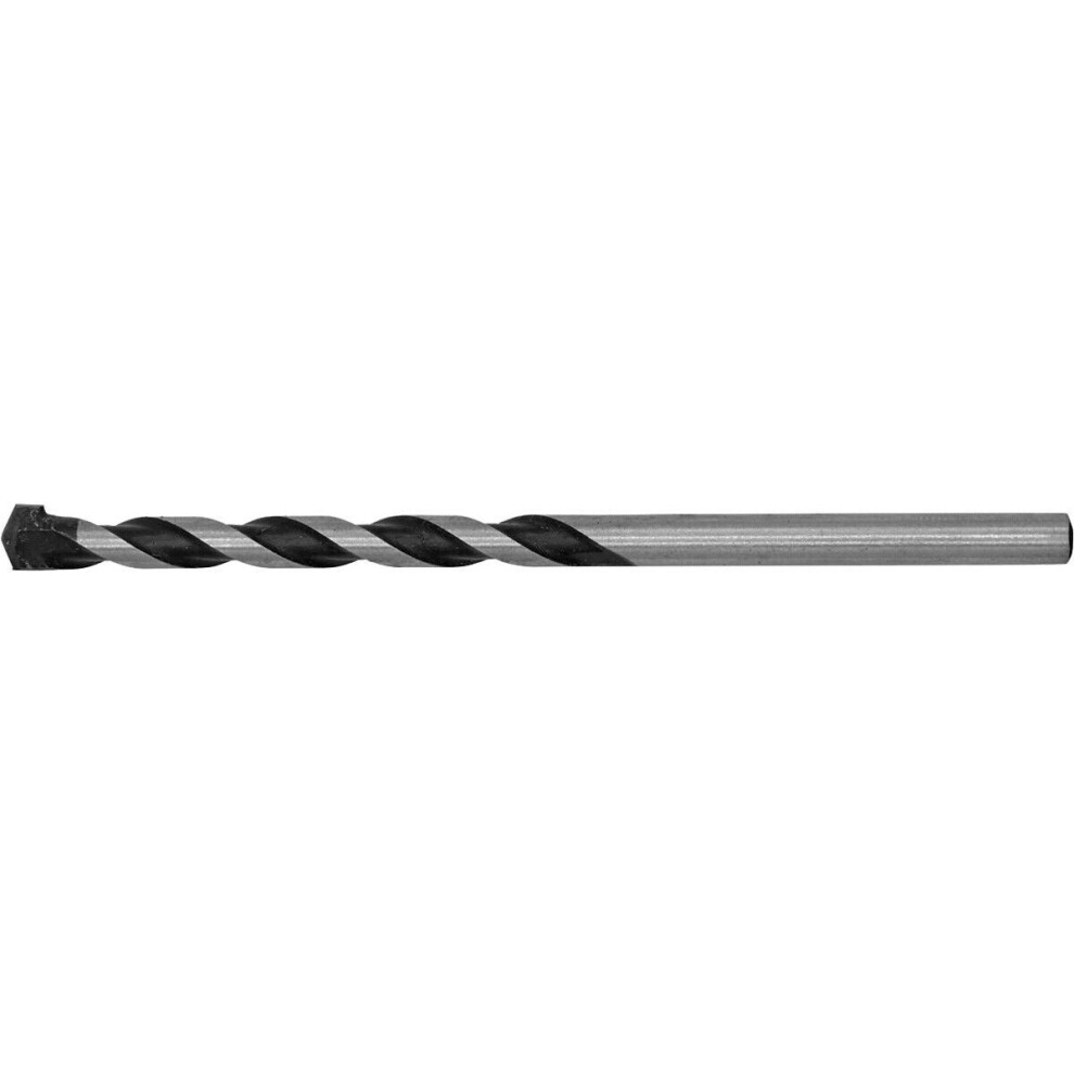 6 x 100mm Rotary Impact Drill Bit - Straight Shank - Masonry Material Drill