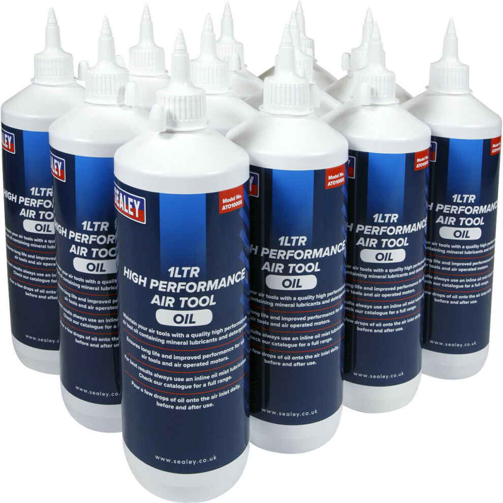 12 PACK 1L High Performance Air Tool Oil - Tool Maintenance - Mineral Lubricants