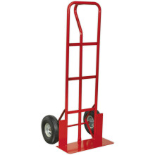 250kg Heavy Duty Sack Truck & 250mm Pneumatic Tyres - Deep Foot For Larger Boxes