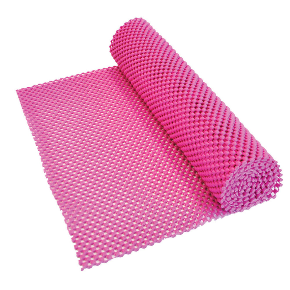 Aidapt Pink 150 X 30Cm Durable Anti Slip Fabric Pvc - Waterproof - Cut To Size
