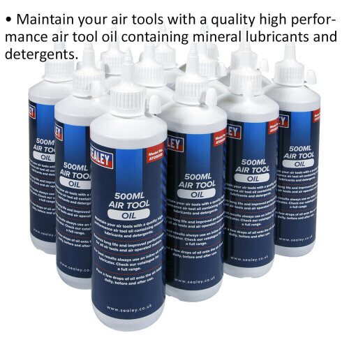 Loops 12 Pk 500ml High Performance Air Tool Oil - Tool Maintenance - Mineral Lubricant 1