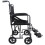 Loops Lightweight Steel Compact Attendant Propelled Transit Wheelchair - Hammered Grey 3