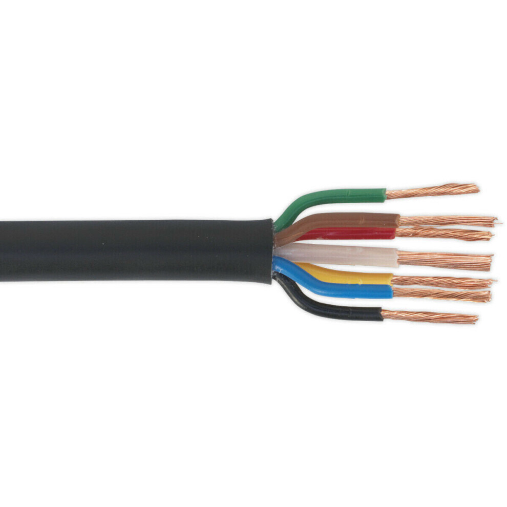 30m Seven Core Automotive Cable - Thin Walled - 6 + 1 Core - RoHS Compliant