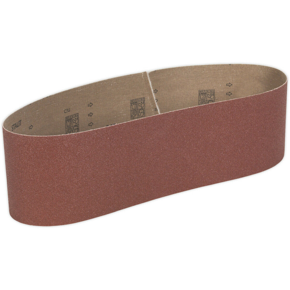 Loops Premium 100Mm X 915Mm Sanding Belt - 60 Grit Aluminium Oxide Cloth Backed Loop