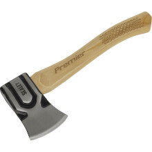 1.5lb Hand Axe - Drop Forged Carbon Steel - Wooden Hickory Shaft - Log Hatchet