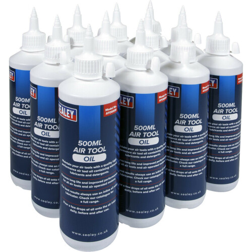 Loops 12 Pk 500ml High Performance Air Tool Oil - Tool Maintenance - Mineral Lubricant 2