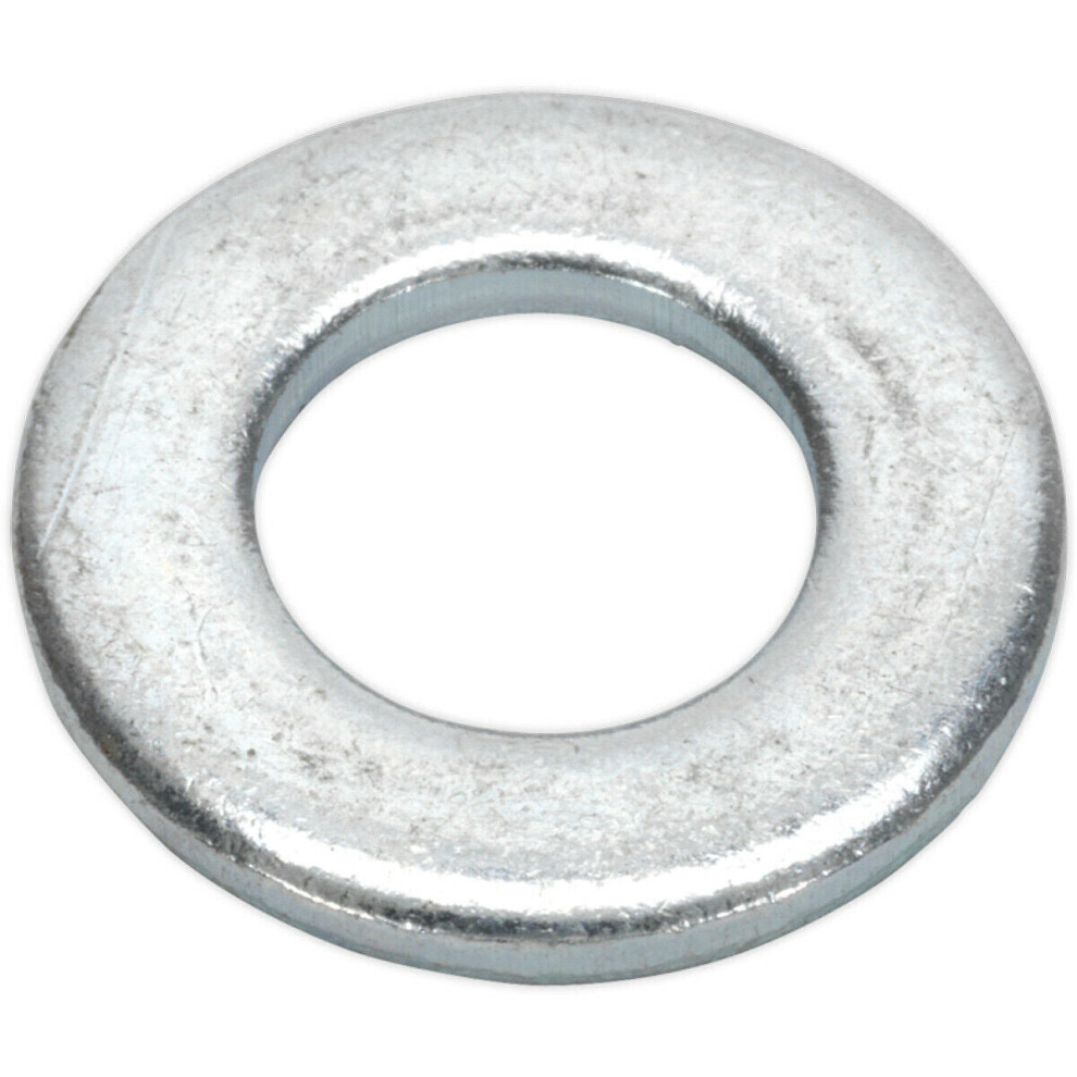 100 PACK Form A Flat Zinc Washer - M10 x 21mm - DIN 125 - Metric - Metal Spacer