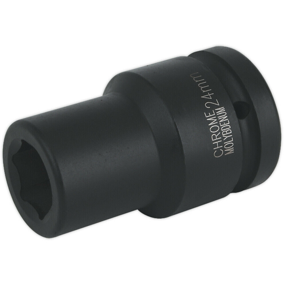 24Mm Forged Deep Impact Socket - 1 Inch Sq Drive - Chromoly Wrench Socket 5056524282205