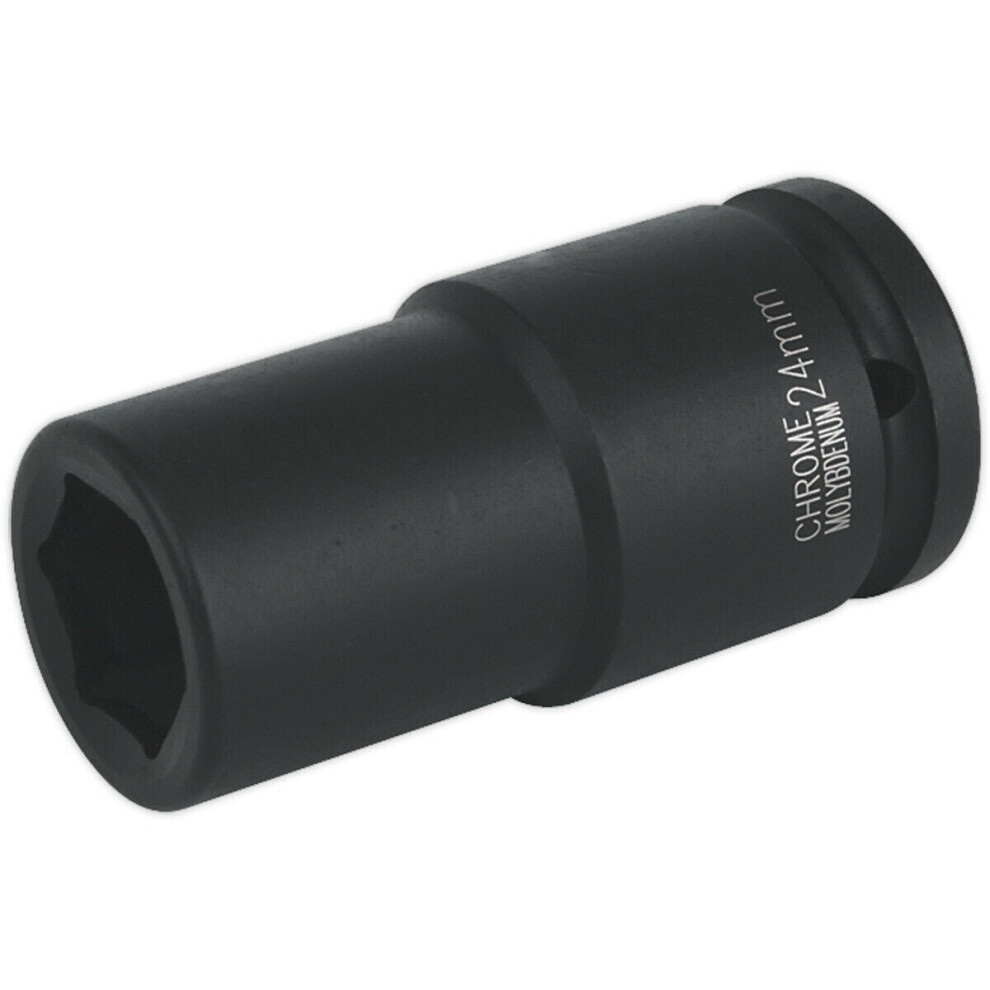 Loops 24Mm Forged Deep Impact Socket - 3/4 Inch Sq Drive - Chromoly Wrench Socket