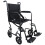Loops Lightweight Steel Compact Attendant Propelled Transit Wheelchair - Hammered Grey 1