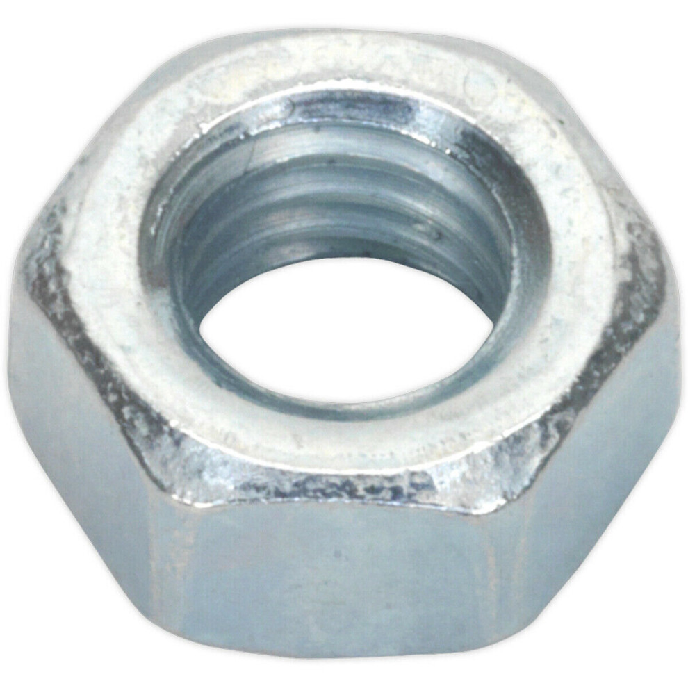 Loops 100 Pack - Steel Finished Hex Nut - M5 - 0.8Mm Pitch - Manufactured To Din 934