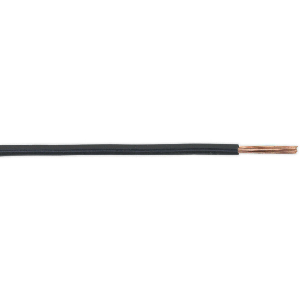 25A Thin Wall Automotive Cable - 30M Reel - Single Core - Rohs Compliant Black 5056524238882
