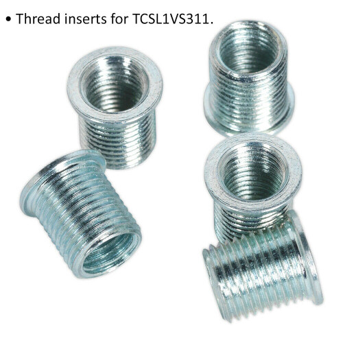 Loops 5 PACK 12mm Thread Inserts - M8 x 1mm - Suitable for ys01925 Repair Kit 1
